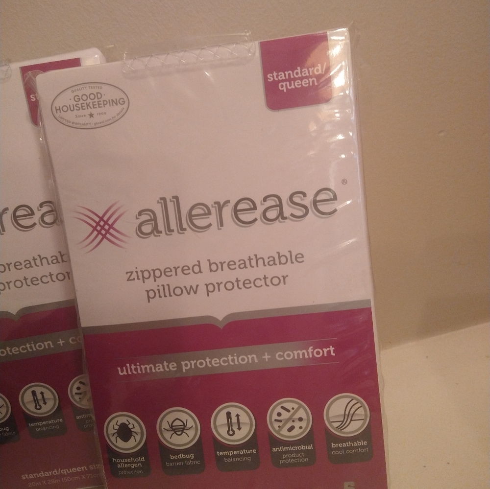 allerease zippered breathable pillow protector Pair. Must haves! Spring 26
